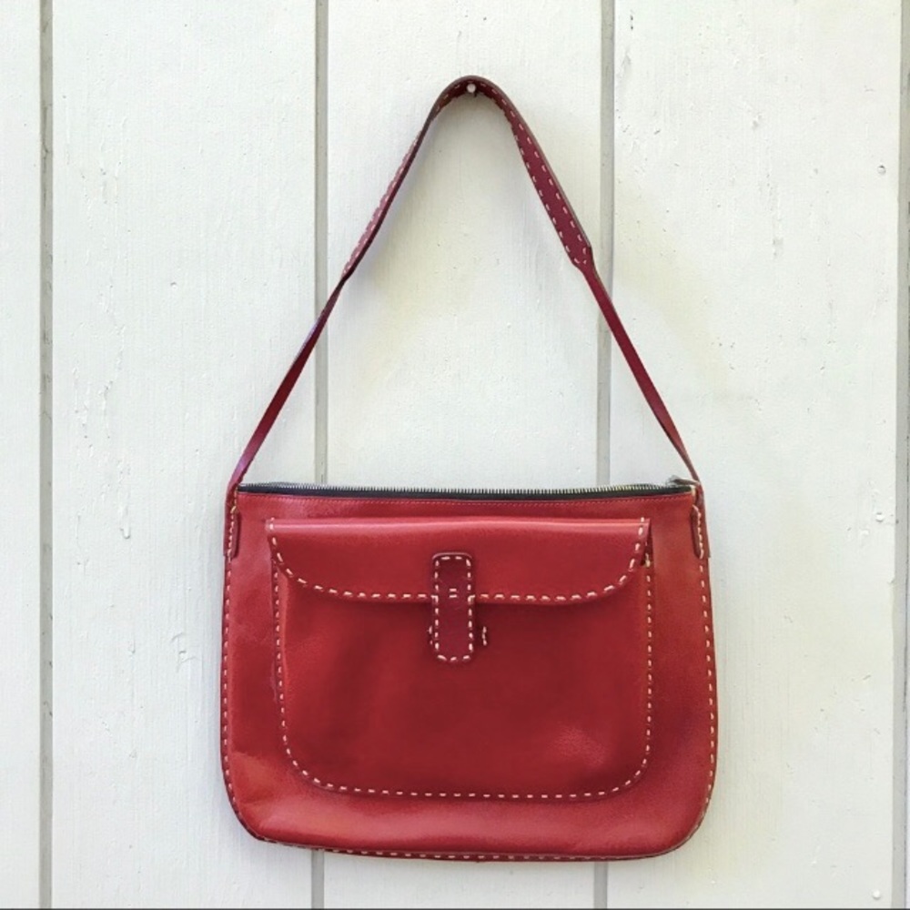 Johnny Farah New York Leather Shoulder Bag